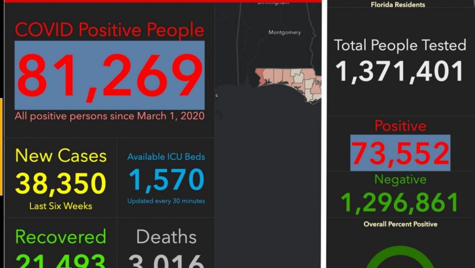 The woman who said she was fired from the Florida Health Department for refusing to alter coronavirus statistics is now publishing data on her own