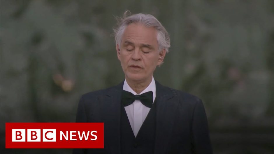 Coronavirus: Italian tenor Bocelli sings at Milan's empty cathedral – BBC News
