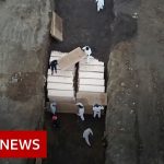 Coronavirus:  mass grave in New York – facing world's highest death rate  – BBC News