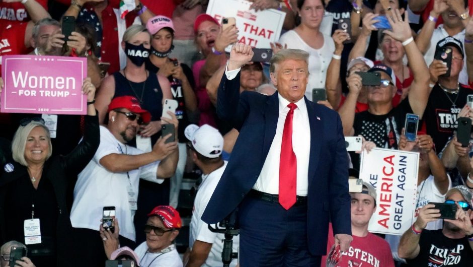 Photos from Trump’s Florida rally show supporters close together and not wearing masks even after Trump experienced COVID-19 first hand