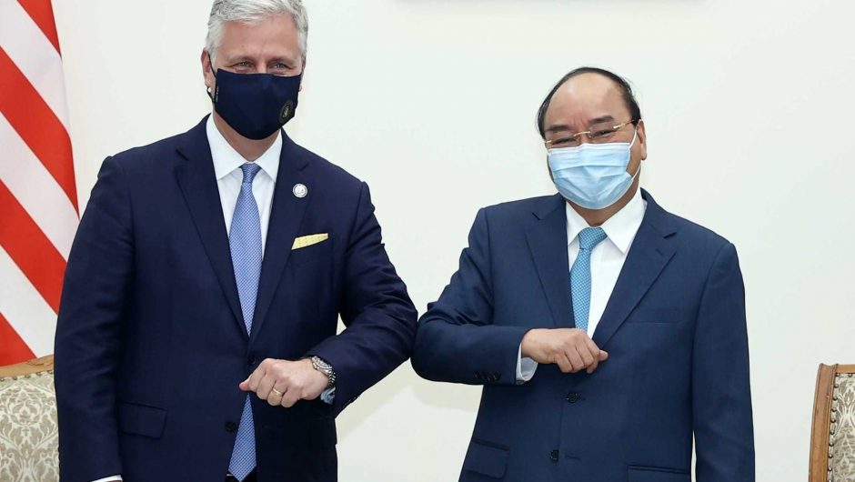 Trump’s national security advisor and his entourage were said to be treated as ‘human petri dishes’ in Vietnam, as the US COVID-19 outbreak worsens every day