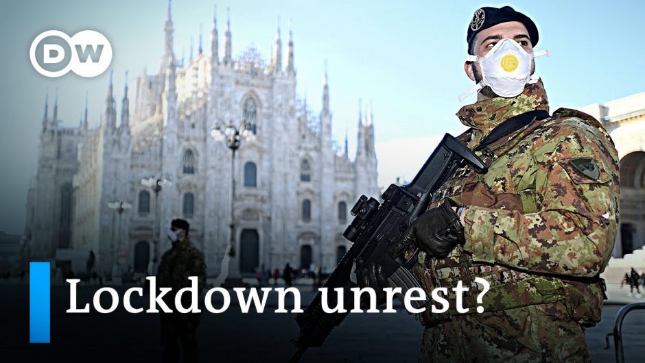 Ongoing coronavirus lockdown in Italy fuels fear of unrest | DW News