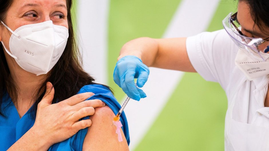 European Union nations have kicked off a mass effort to distribute COVID-19 vaccines to more than 450 million people