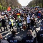 Hundreds rally against German COVID-19 lockdown law