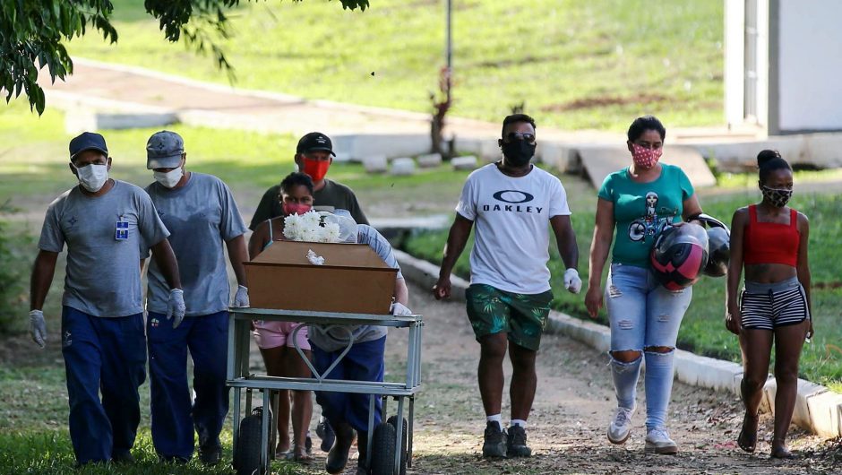 COVID-19 deaths in Brazil on track to pass worst of US wave