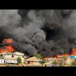 Thousands in Bangladesh without shelter after fire at Rohingya camp – BBC News
